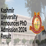 Kashmir University Announces PhD Admission 2024 Result